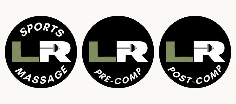 Three Lift Ready highlight covers: sports massage, pre-comp and post-comp.